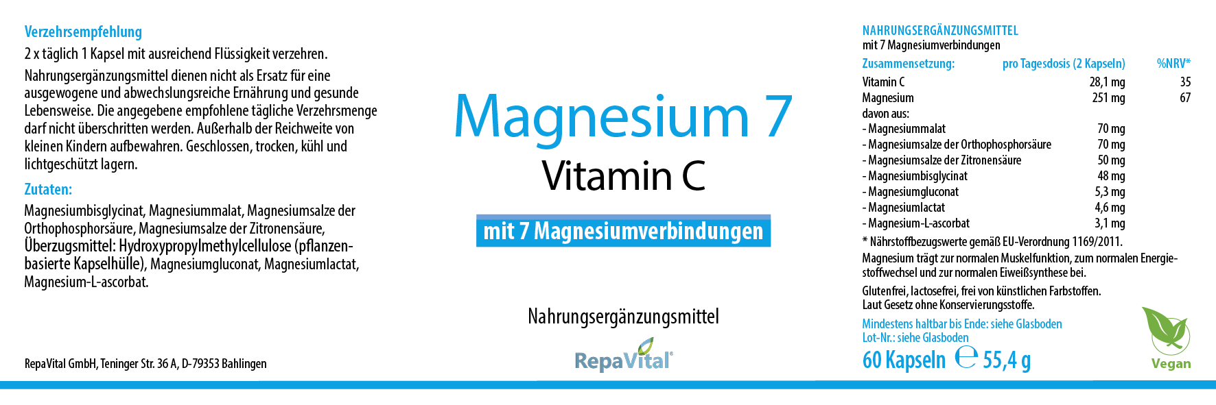 Magnesium 7 und Vitamin C